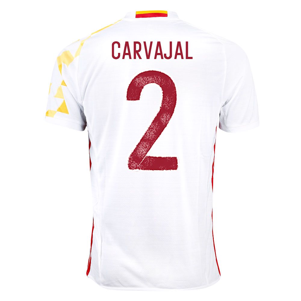 Camiseta 2ª España Eurocopa 2016 Carvajal Blanco - Fútbol Factory