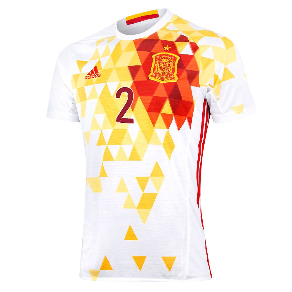 Camiseta 2ª España Eurocopa 2016 Carvajal Blanco - Fútbol Factory