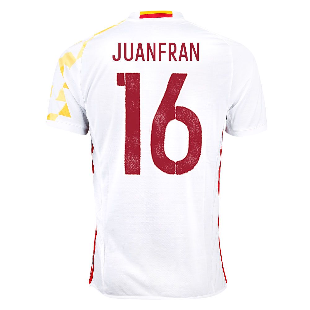 Camiseta 2ª España Eurocopa 2016 Juanfran Blanco - Fútbol Factory