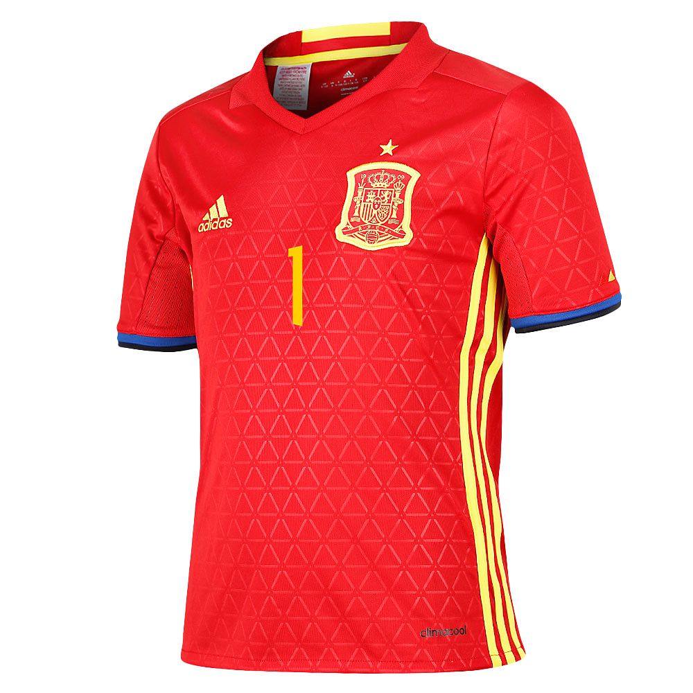 Camiseta 1ª España Eurocopa 2016 Casillas Junior Rojo - Fútbol Factory
