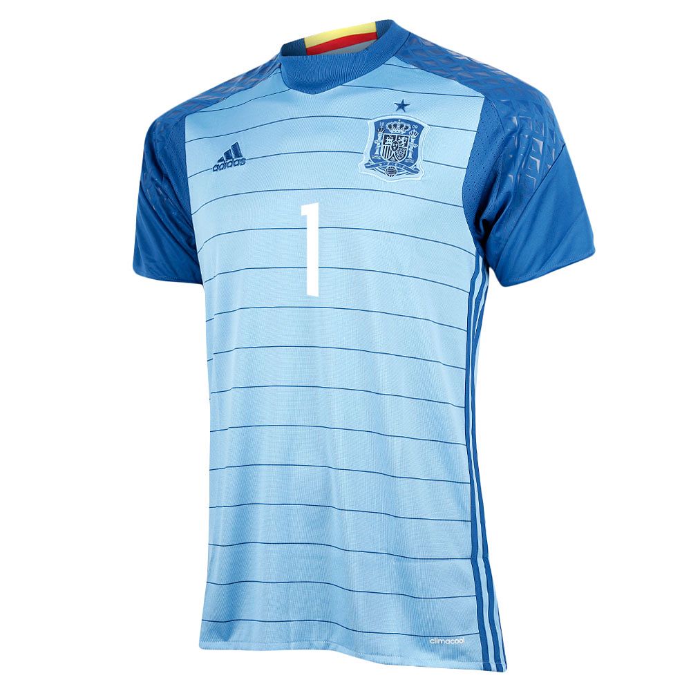 Camiseta 1ª España Eurocopa 2016 Casillas Portero Azul - Fútbol Factory