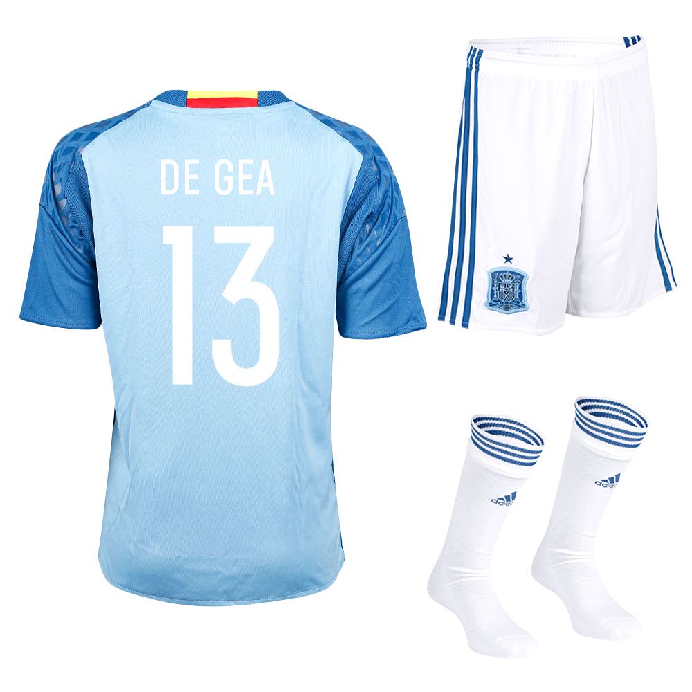 Conjunto 1ª España Eurocopa 2016 De Gea Portero Junior Azul - Fútbol Factory
