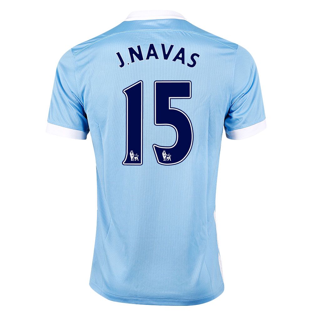 Camiseta 1ª Manchester City 2015/2016 Navas Azul - Fútbol Factory