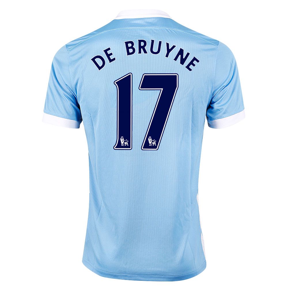 Camiseta 1ª Manchester City 2015/2016 De Bruyne Azul - Fútbol Factory