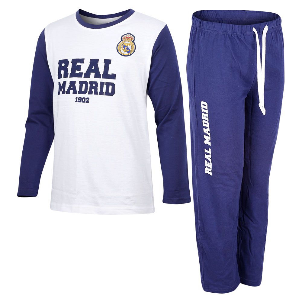 Pijama Real Madrid Largo Junior Blanco - Fútbol Factory
