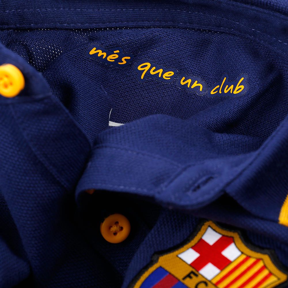 Polo FC Barcelona 2015/2016 Azul Amarillo - Fútbol Factory