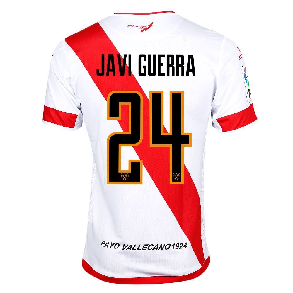 Camiseta 1ª Rayo Vallecano 2015/2016 Javi Guerra Blanco - Fútbol Factory