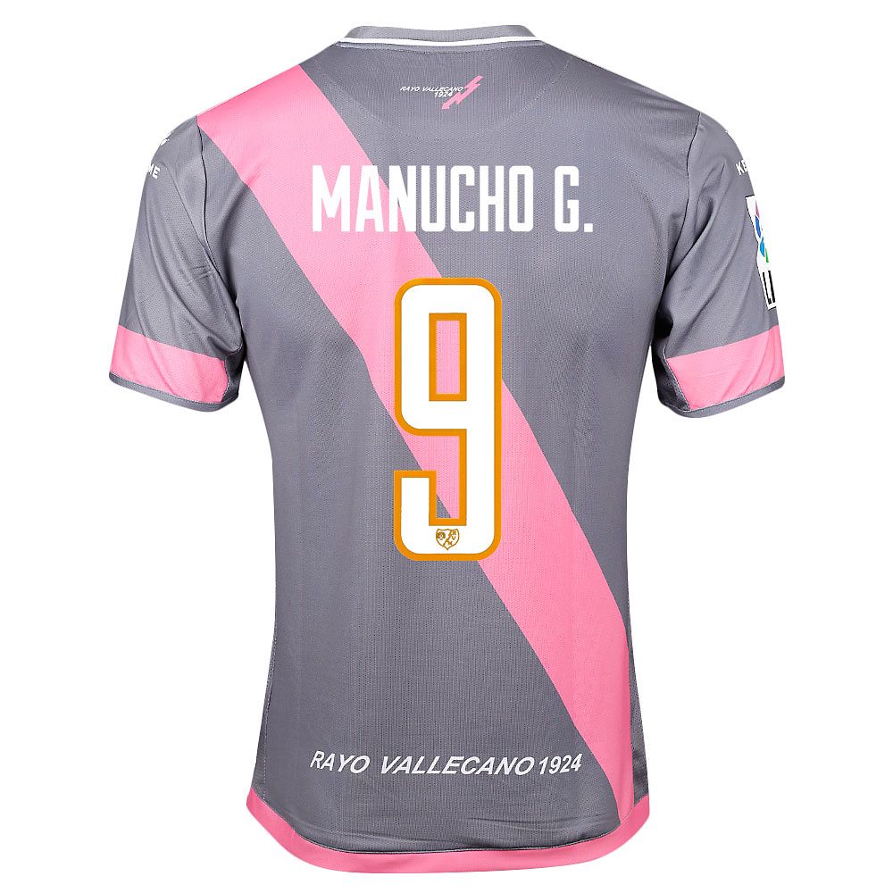 Camiseta 3ª Rayo Vallecano 2015/2016 Manucho Gris - Fútbol Factory