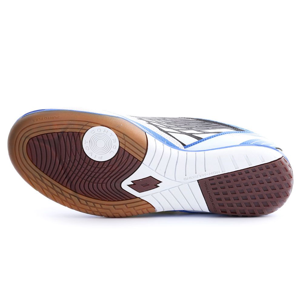 Zapatillas de Fútbol Sala Tacto 500 ID Blanco Azul - Fútbol Factory