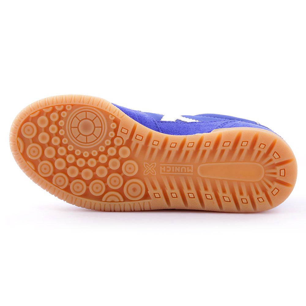 Zapatillas de Fútbol Sala Gresca IN Velcro Junior Azul Blanco - Fútbol Factory