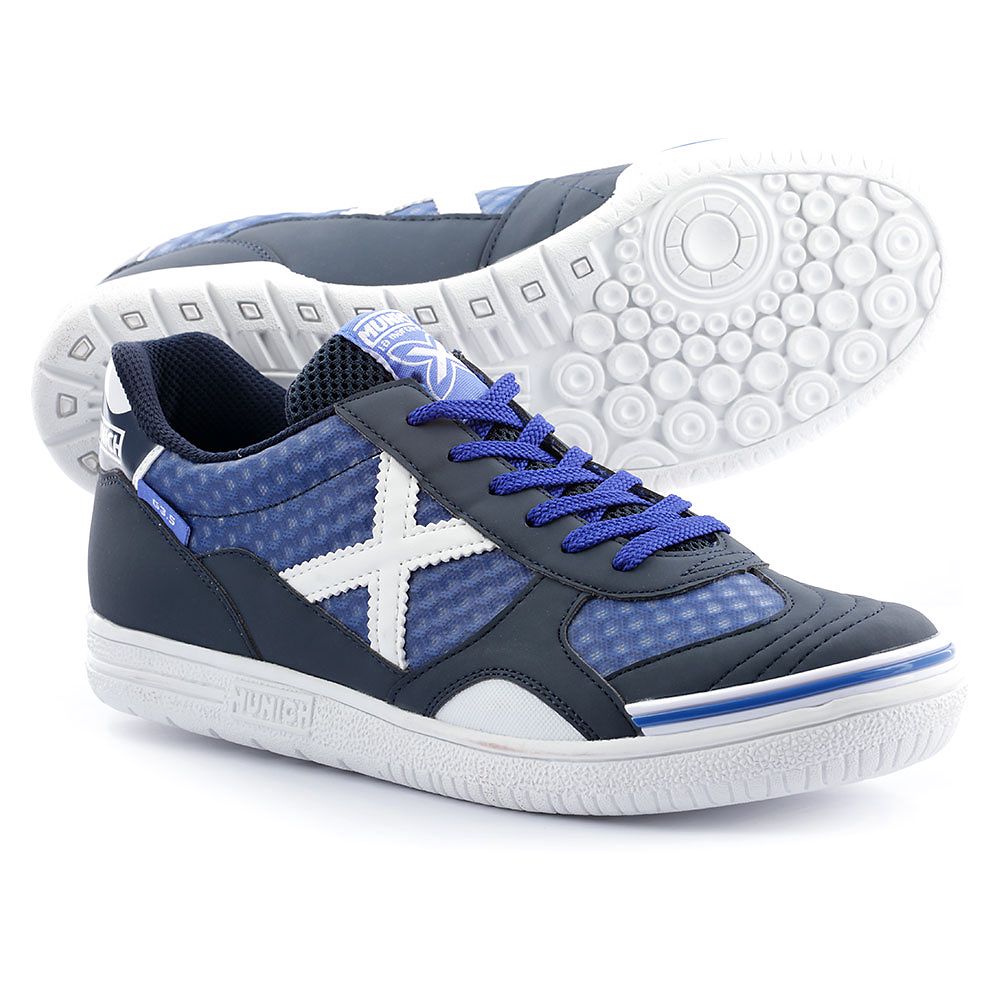 Zapatillas de Fútbol Sala G-3.5 X-Feel IN Azul Blanco - Fútbol Factory