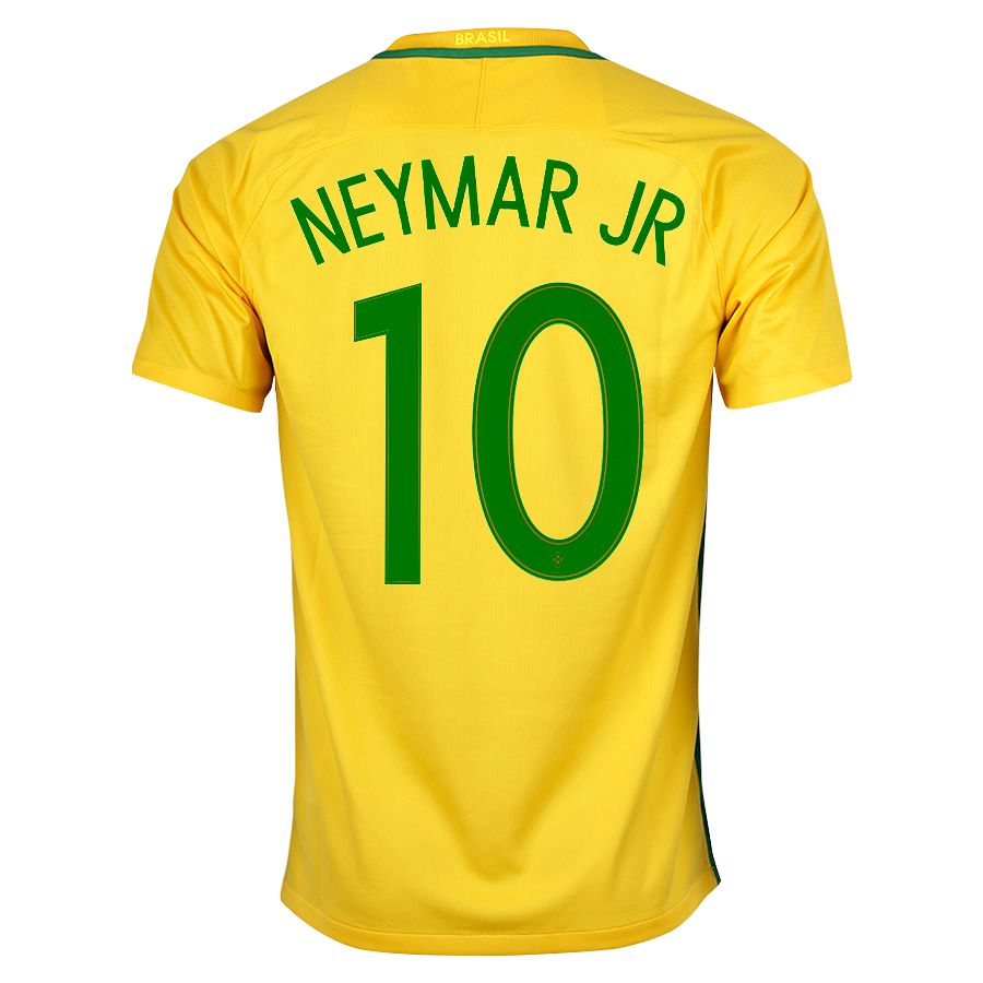 Camiseta 1ª Brasil Copa América 2016 Neymar JR Amarillo - Fútbol Factory