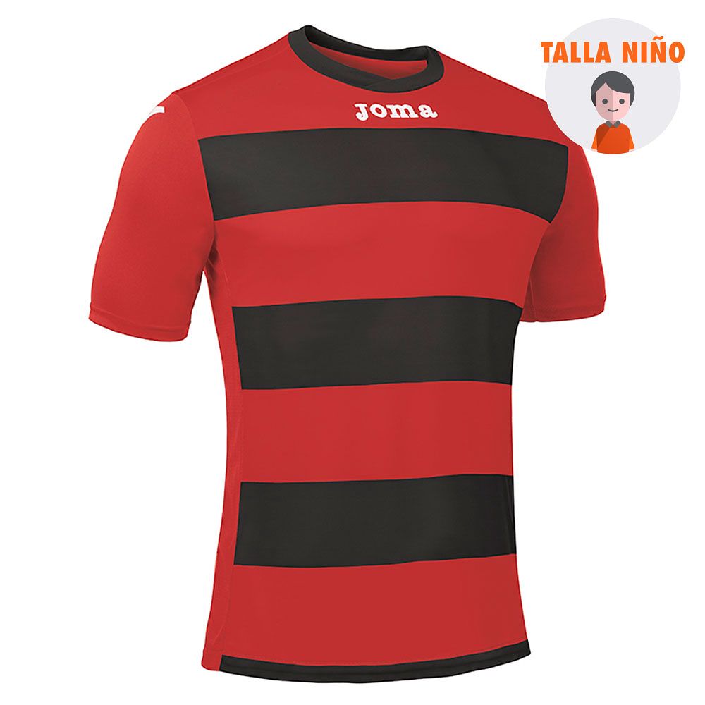 Camiseta Europa III Junior Rojo negro - Fútbol Factory