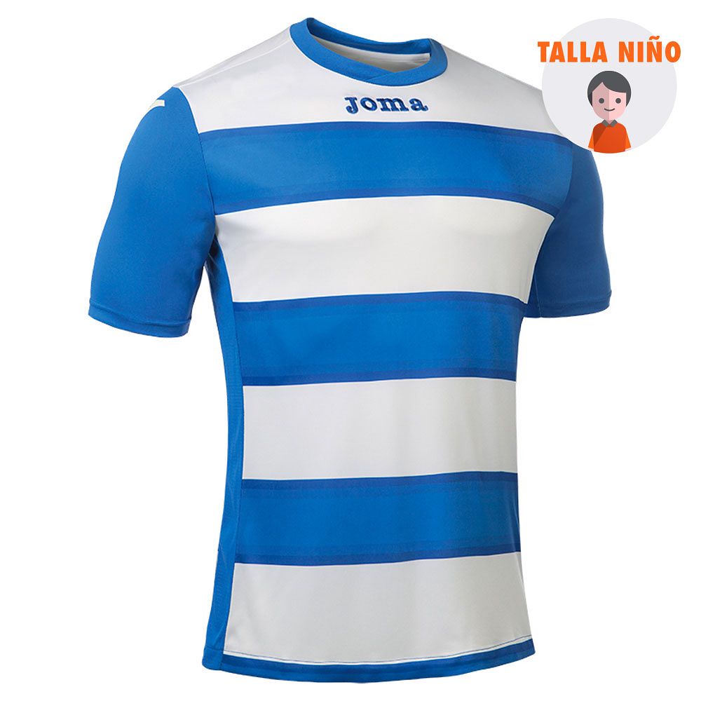 Camiseta Europa III Junior Azul blanco - Fútbol Factory