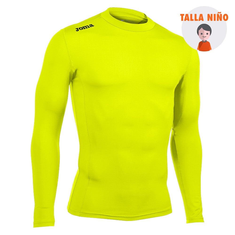 Camiseta Técnica Brama Academy Junior Manga Larga Amarillo - Fútbol Factory