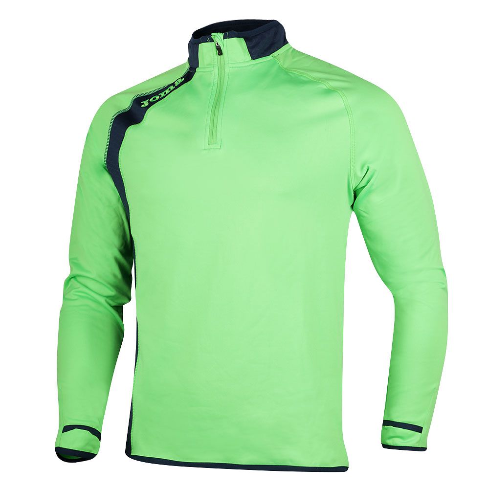 Sudadera de Training Elite V 1/4 Verde Fluor - Fútbol Factory