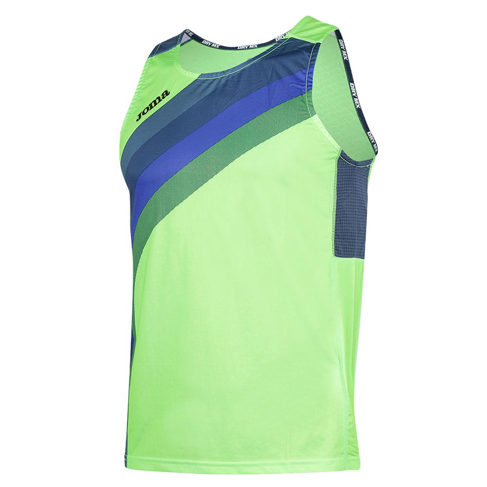 Camiseta de Running Elite V Sin Mangas Verde Fluor - Fútbol Factory