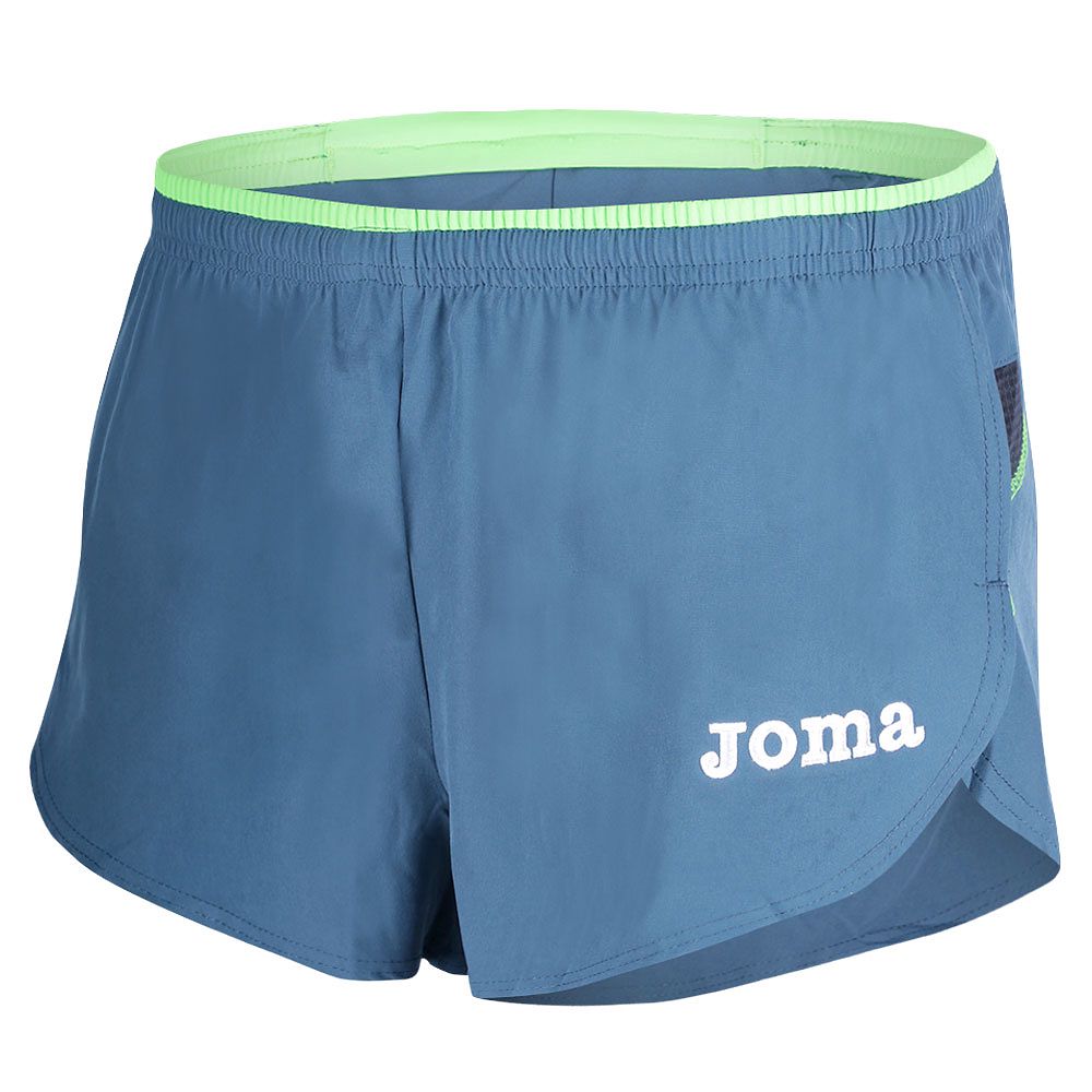 Pantalón corto de Running Elite V Azul Verde - Fútbol Factory