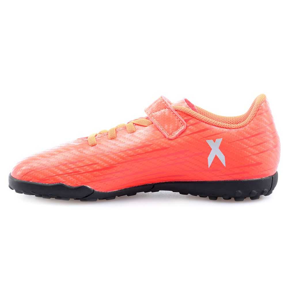 Botas de fútbol X 16.4 Velcro Multitaco Junior Rojo - Fútbol Factory