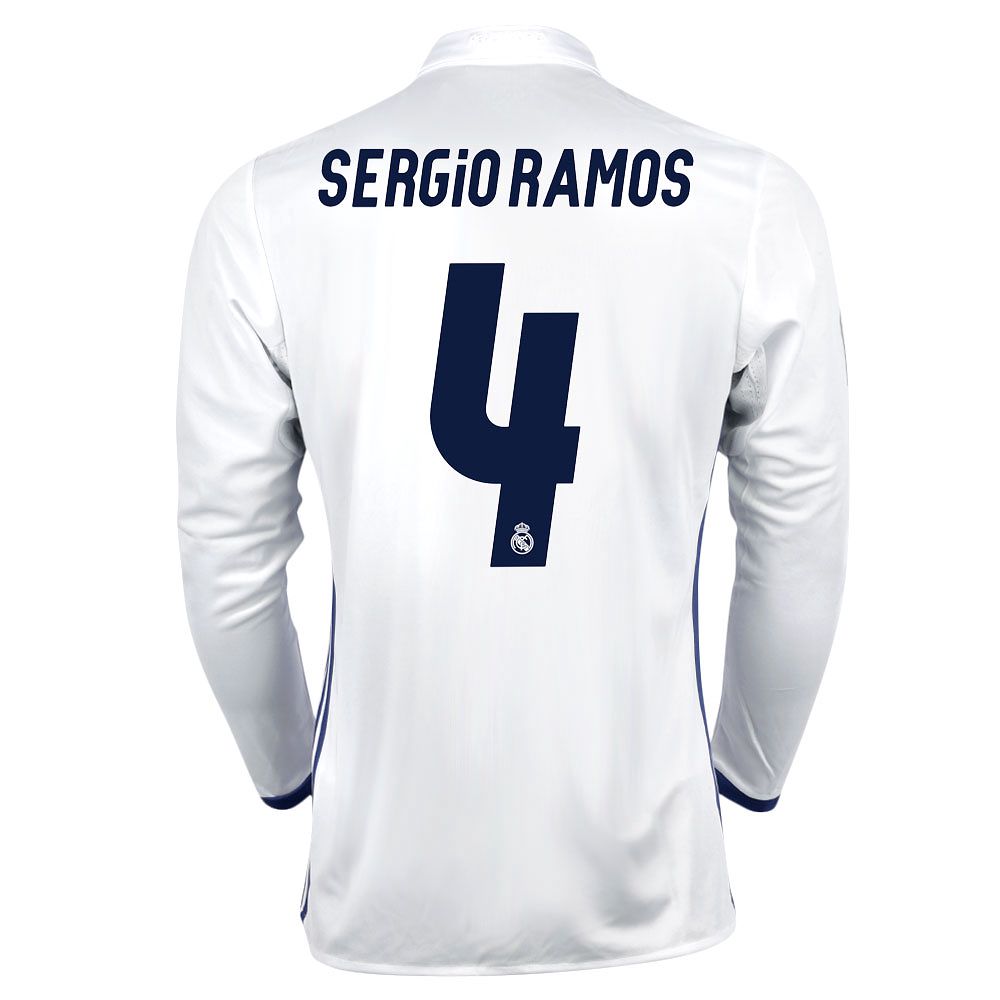Camiseta 1ª Real Madrid 2016/2017 Sergio Ramos Manga Larga - Fútbol Factory