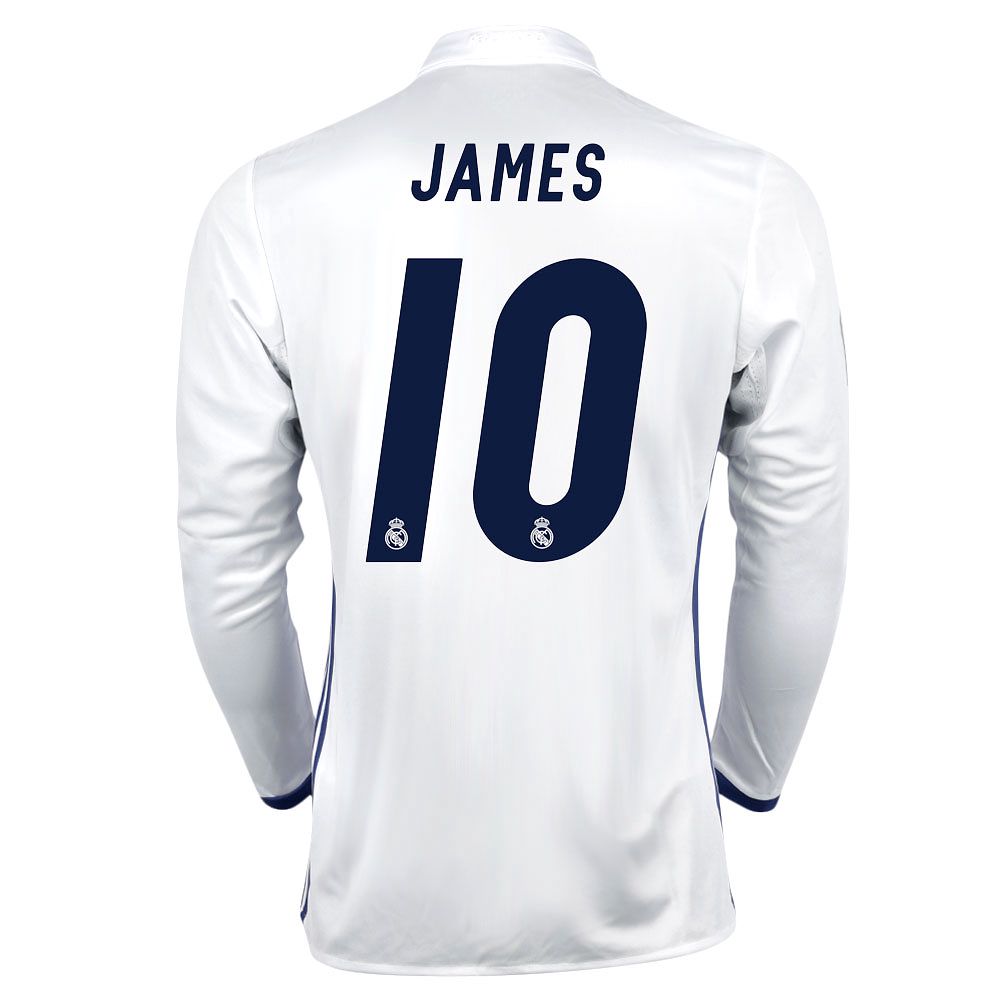 Camiseta 1ª Real Madrid 2016/2017 James Manga Larga - Fútbol Factory
