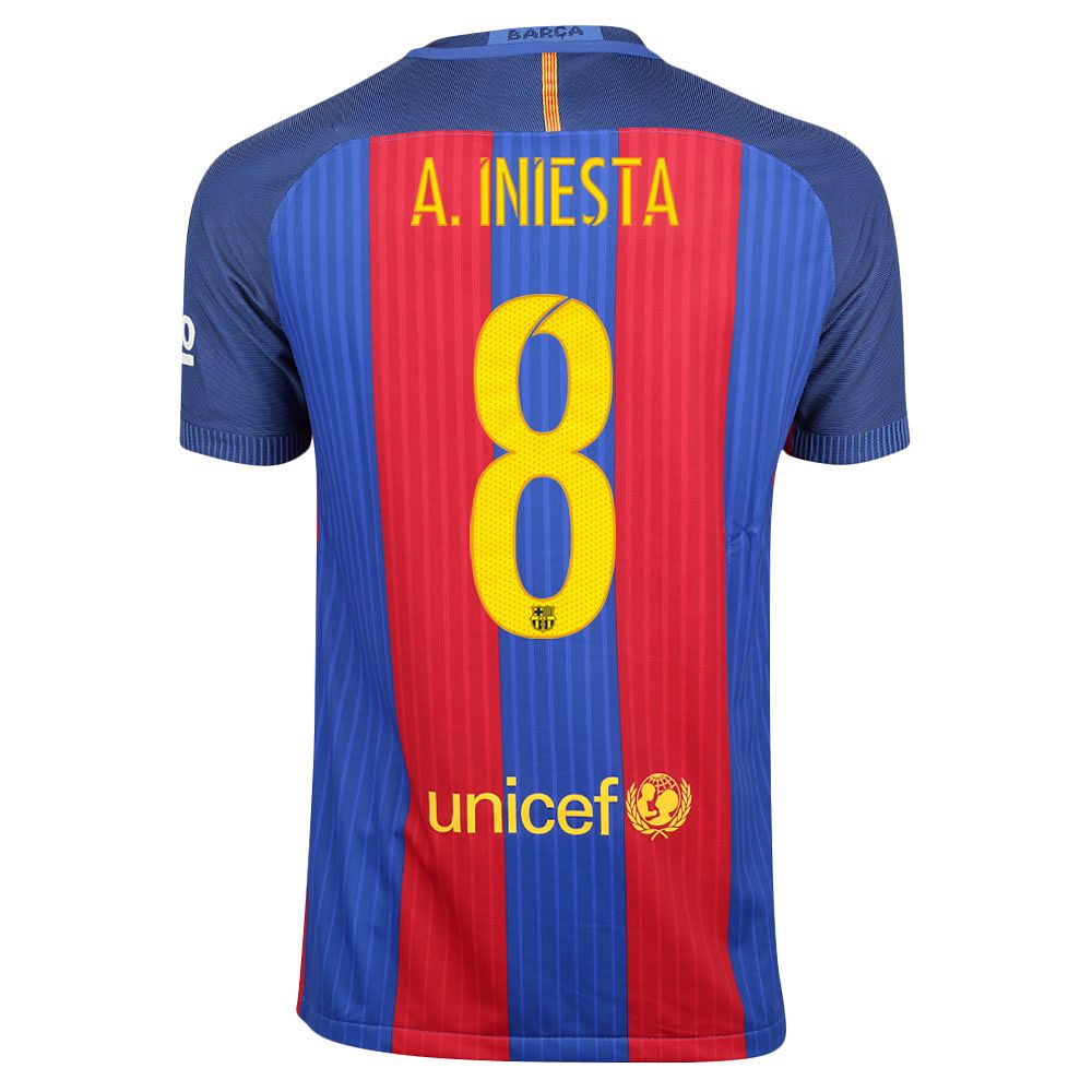 Camiseta 1ª FC Barcelona 2016/2017 Iniesta Vapor Match - Fútbol Factory