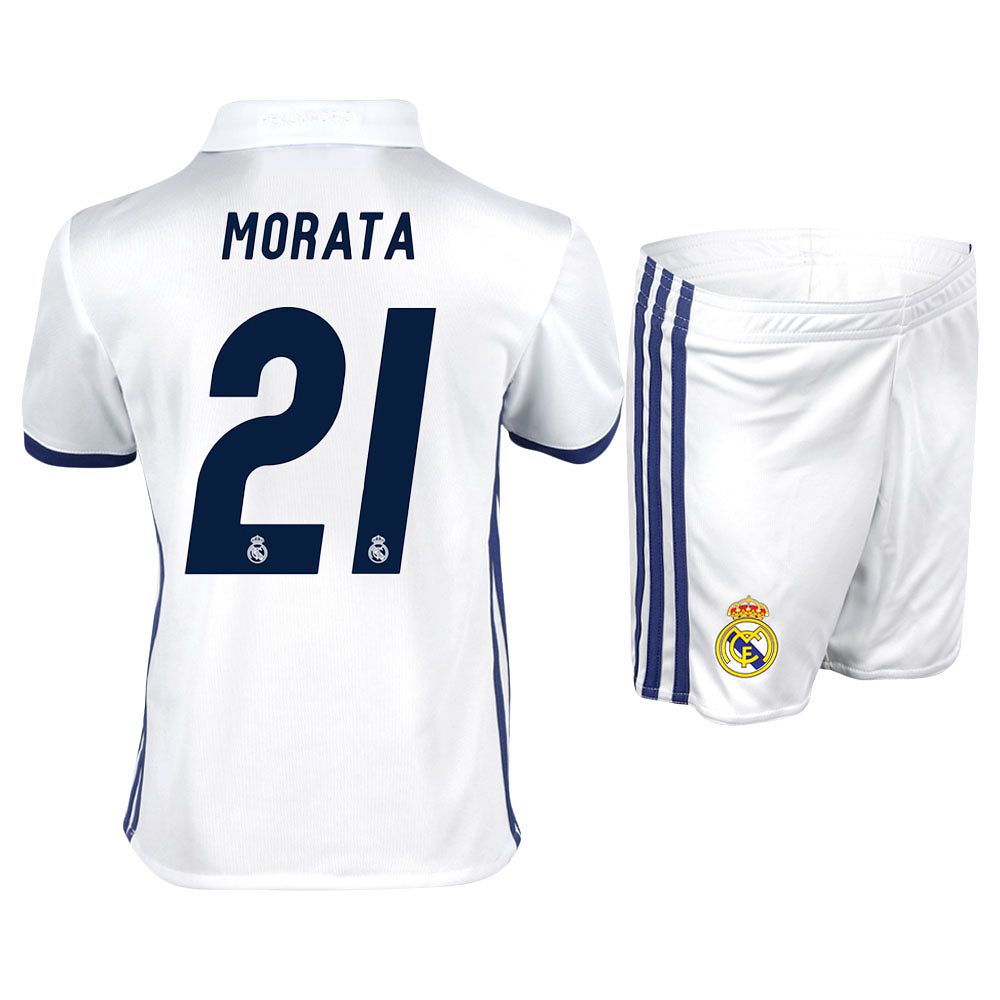 Conjunto 1ª Real Madrid 2016/2017 Morata Junior - Fútbol Factory
