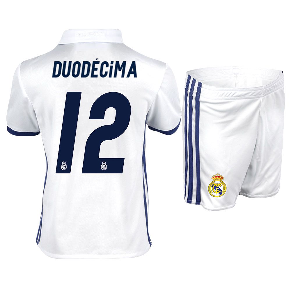 Conjunto 1ª Real Madrid 2016/2017 Duodécima Junior - Fútbol Factory