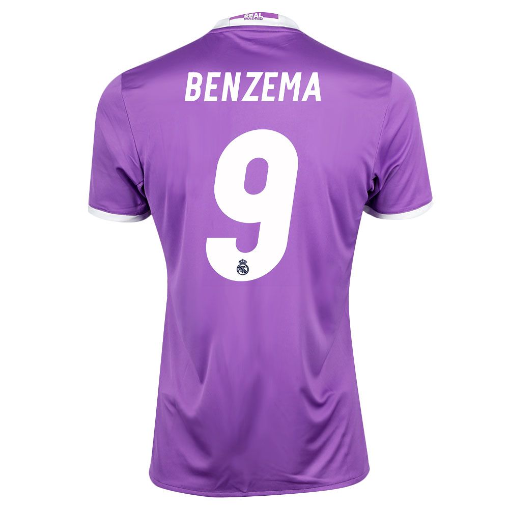 Camiseta 2ª Real Madrid 2016/2017 Benzema Morado - Fútbol Factory