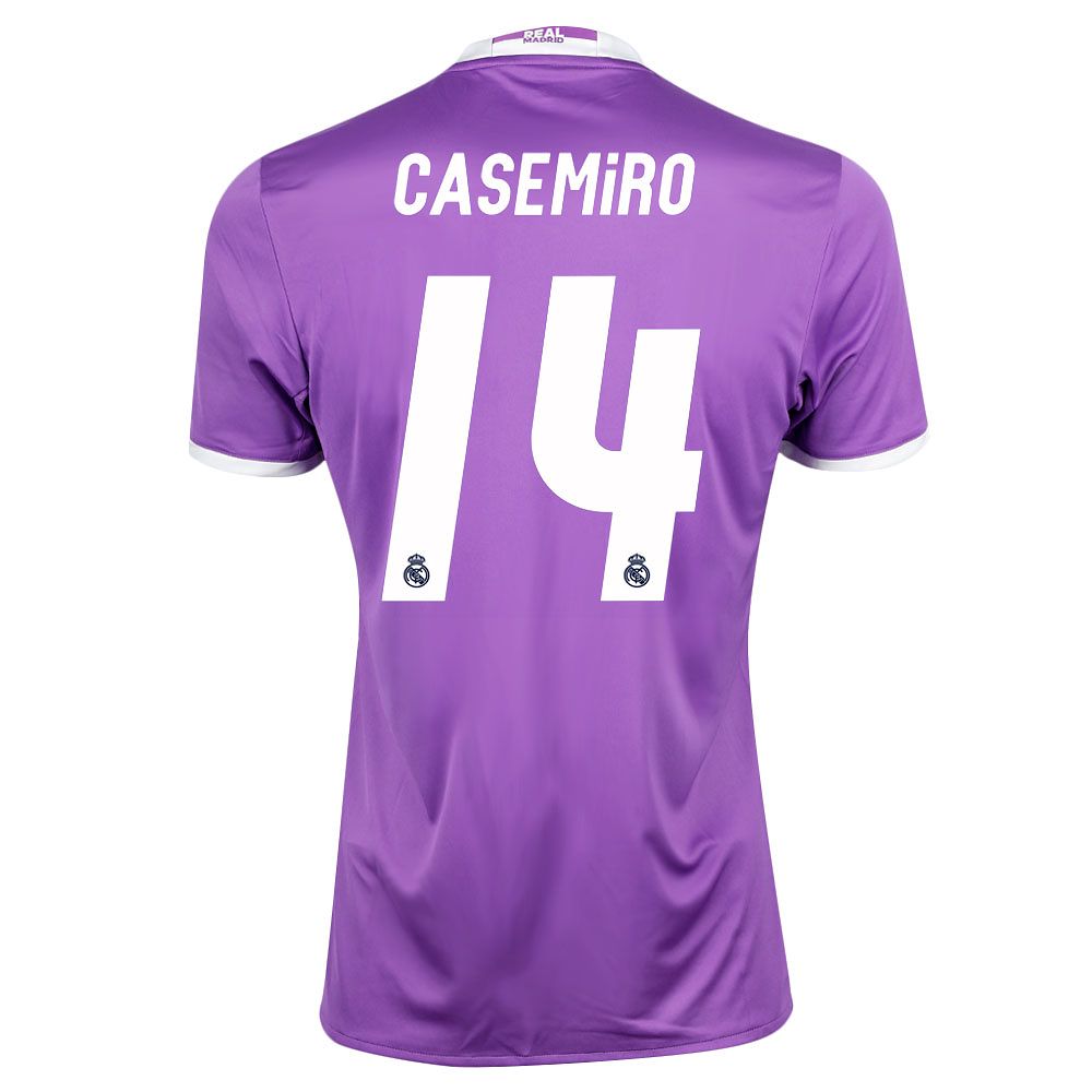 Camiseta 2ª Real Madrid 2016/2017 Casemiro Morado - Fútbol Factory