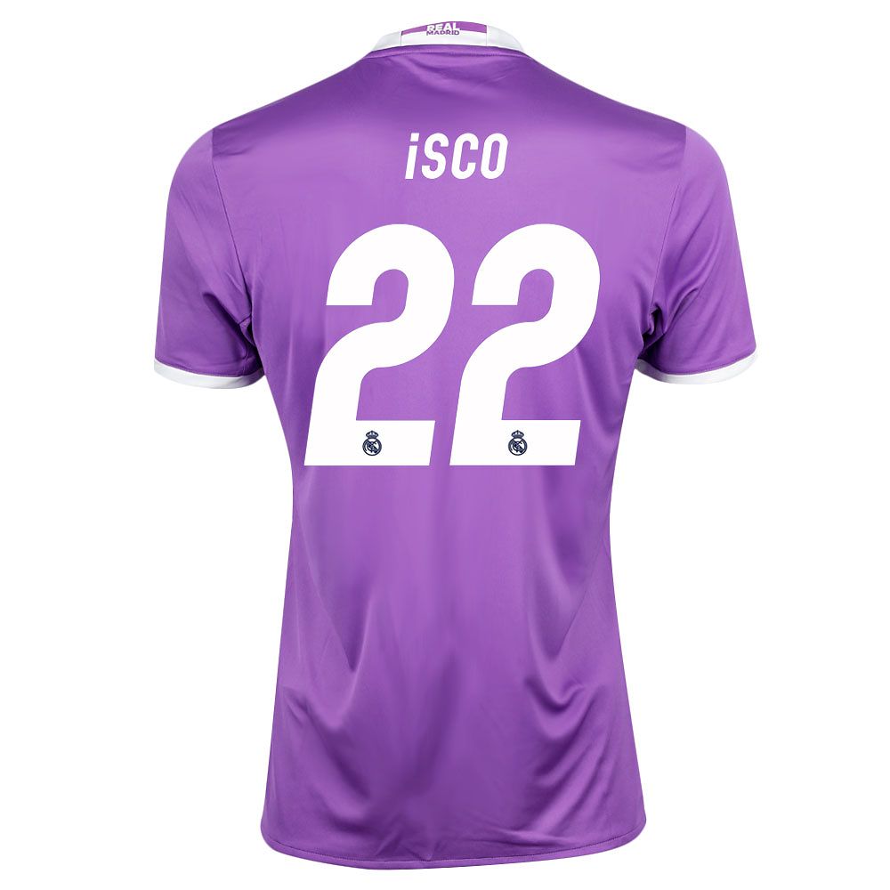 Camiseta 2ª Real Madrid 2016/2017 Isco Morado - Fútbol Factory