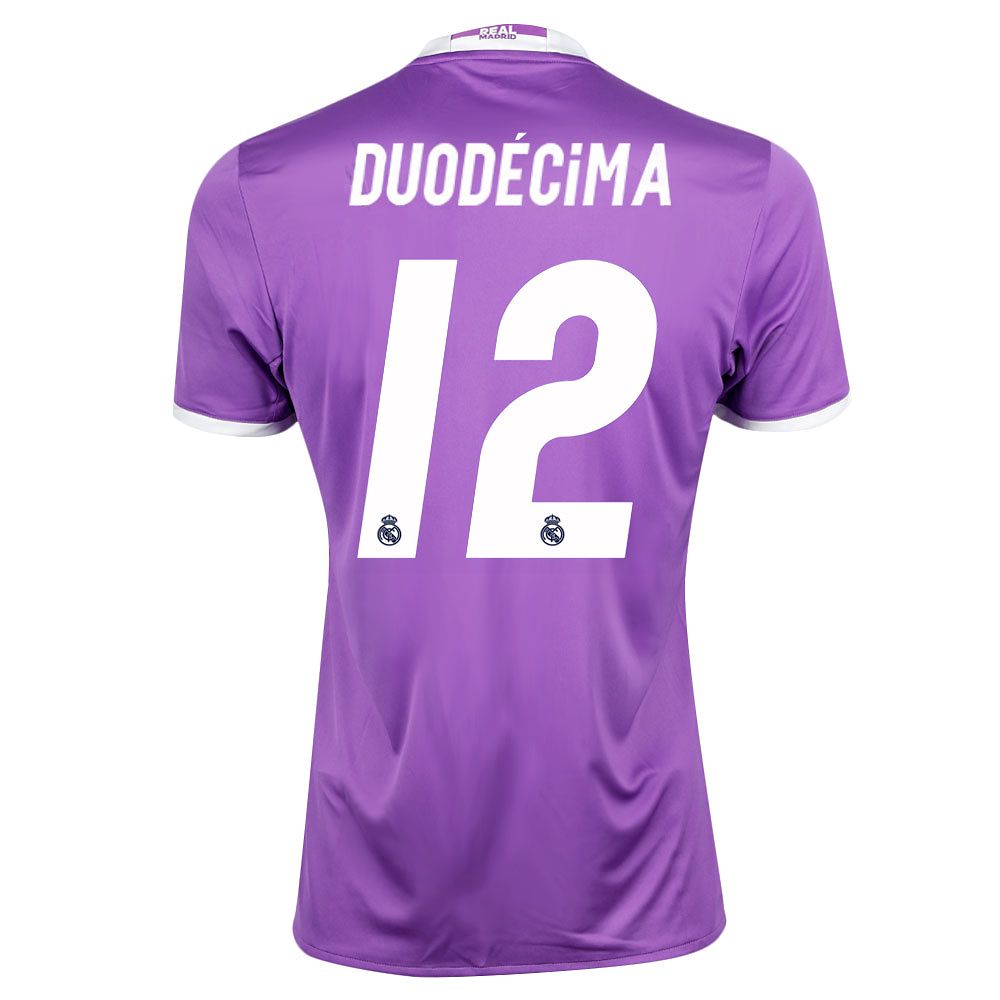 Camiseta 2ª Real Madrid 2016/2017 Duodécima Morado - Fútbol Factory