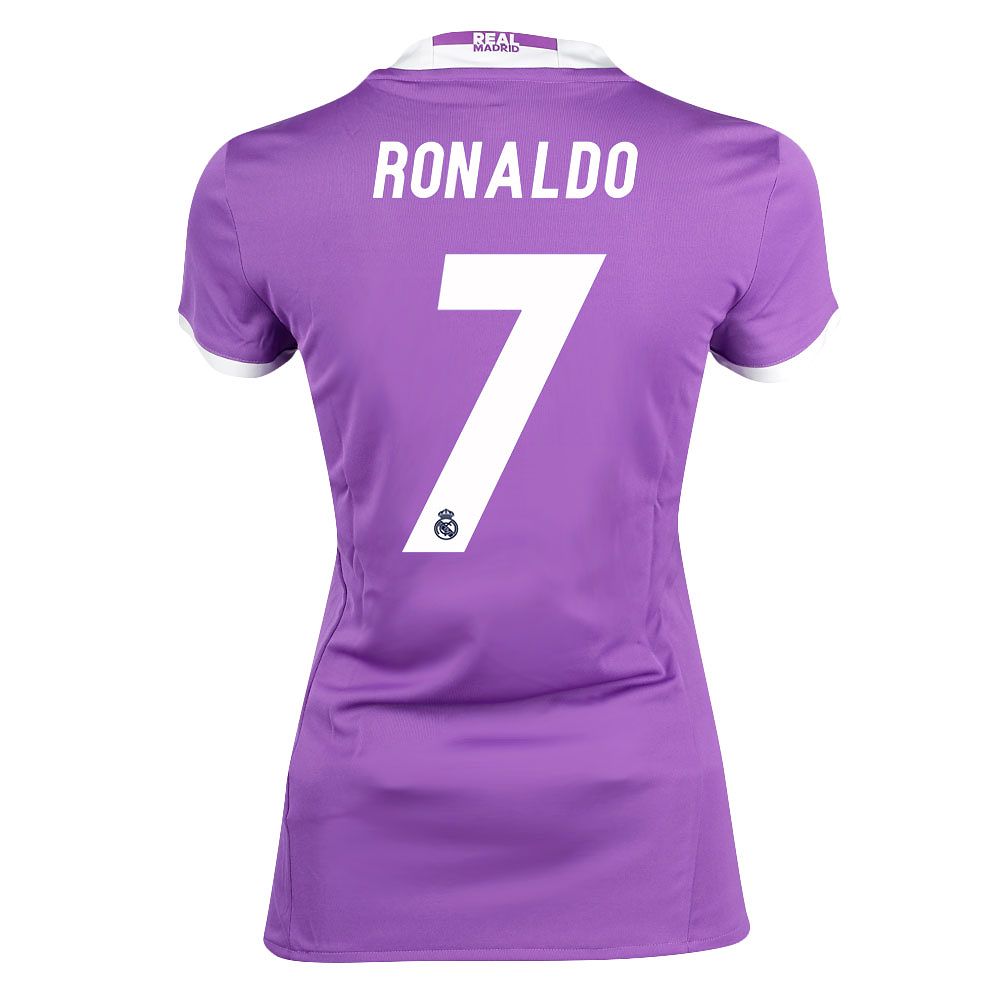 Camiseta 2ª Real Madrid 2016/2017 Ronaldo Mujer Morado - Fútbol Factory