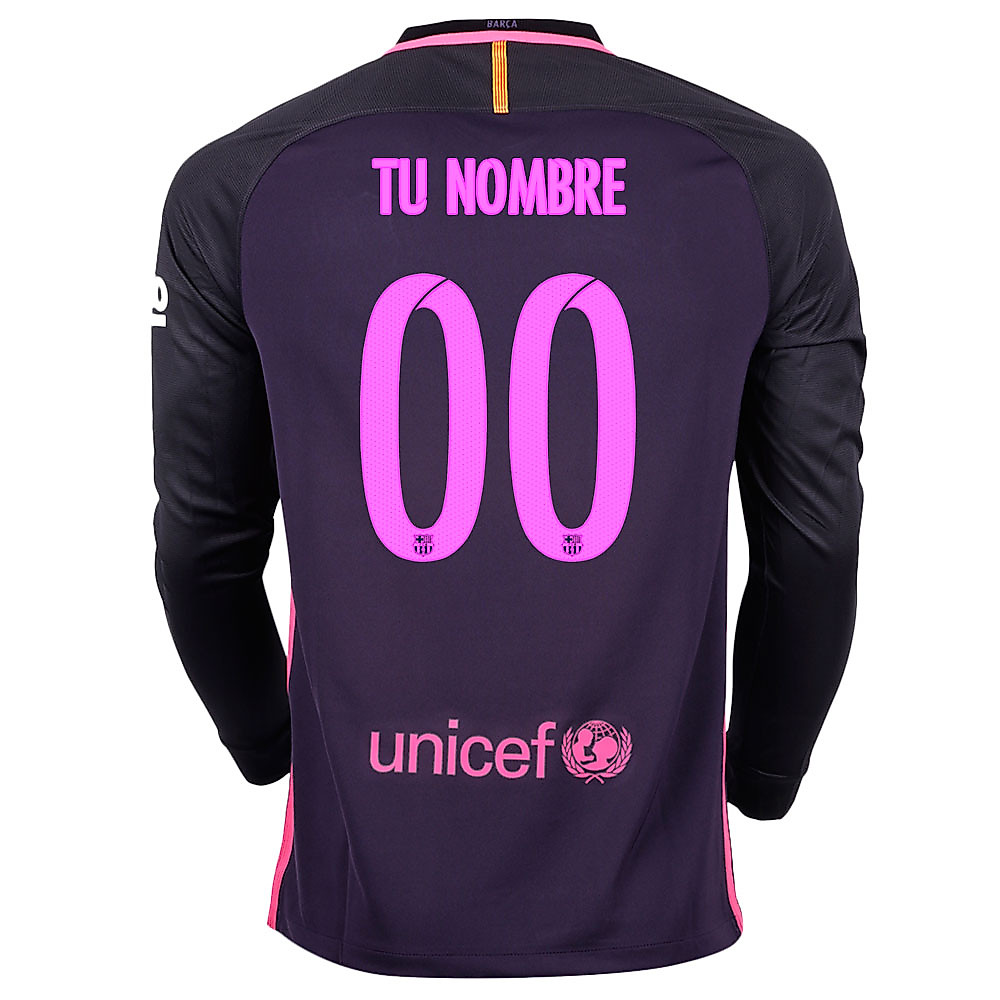 Camiseta 2ª FC Barcelona 2016/2017 Personalizada Stadium Manga Larga - Fútbol Factory