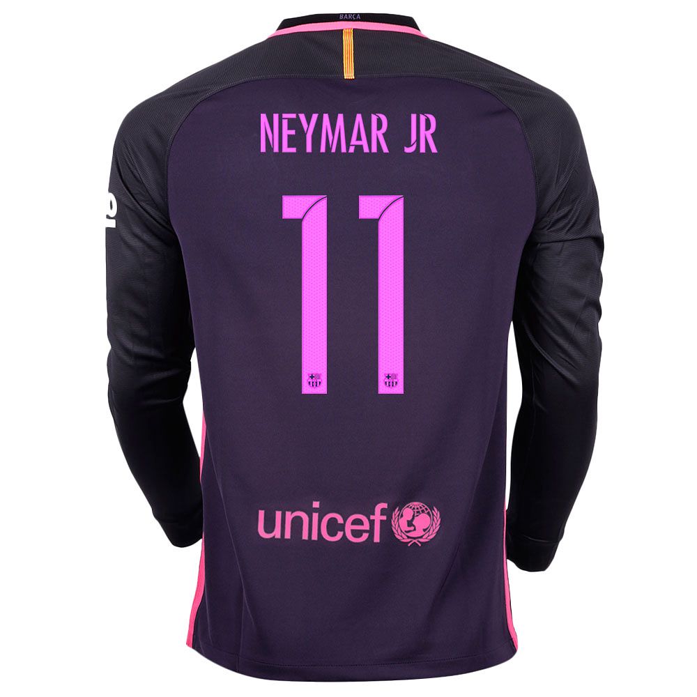 Camiseta 2ª FC Barcelona 2016/2017 Neymar JR Stadium Manga Larga - Fútbol Factory