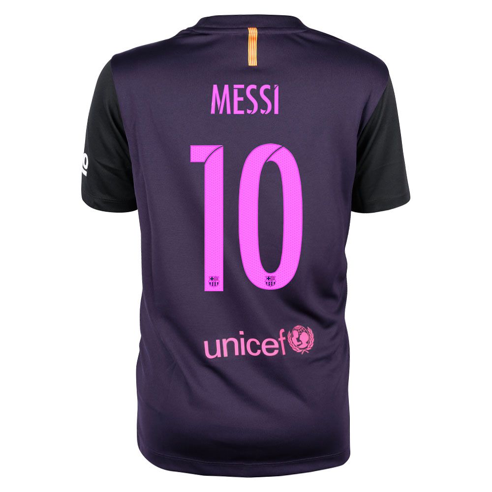 Camiseta 2ª FC Barcelona 2016/2017 Messi Supporters Junior - Fútbol Factory