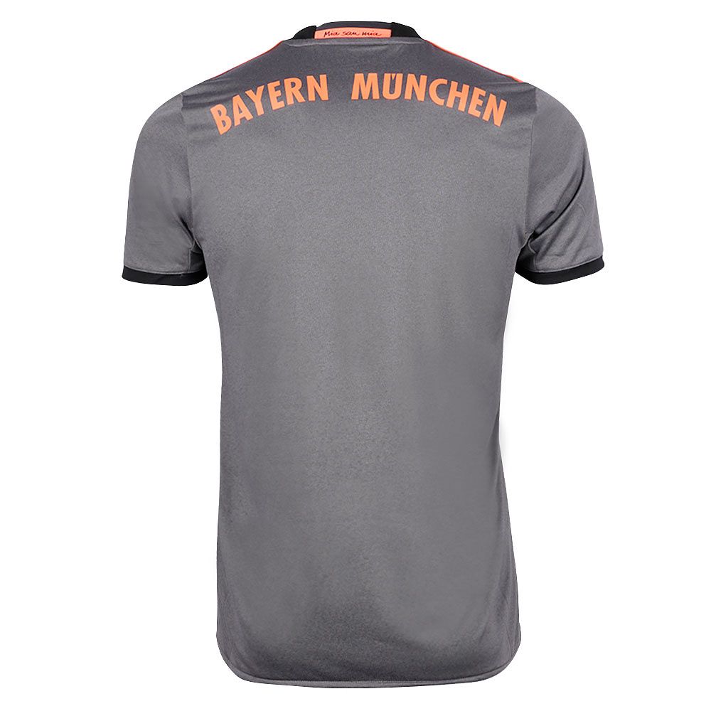 Camiseta 2ª Bayern de Munich 2016/2017 Gris Negro - Fútbol Factory
