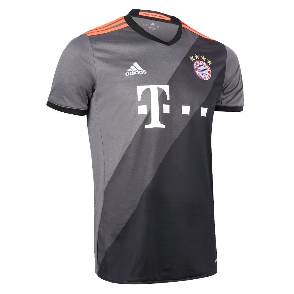 Camiseta 2ª Bayern de Munich 2016/2017 Gris Negro - Fútbol Factory