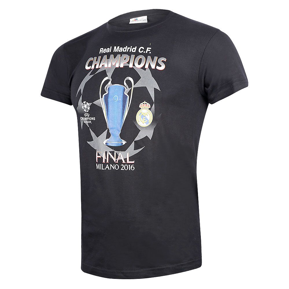 Camiseta Real Madrid Ganador UCL Conmemorativa Negro - Fútbol Factory