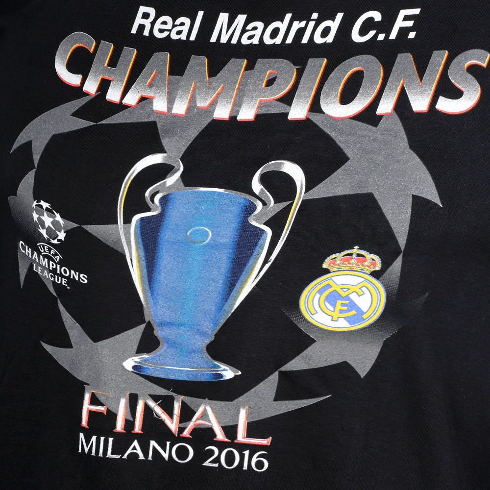 Camiseta Real Madrid Ganador UCL Conmemorativa Negro - Fútbol Factory