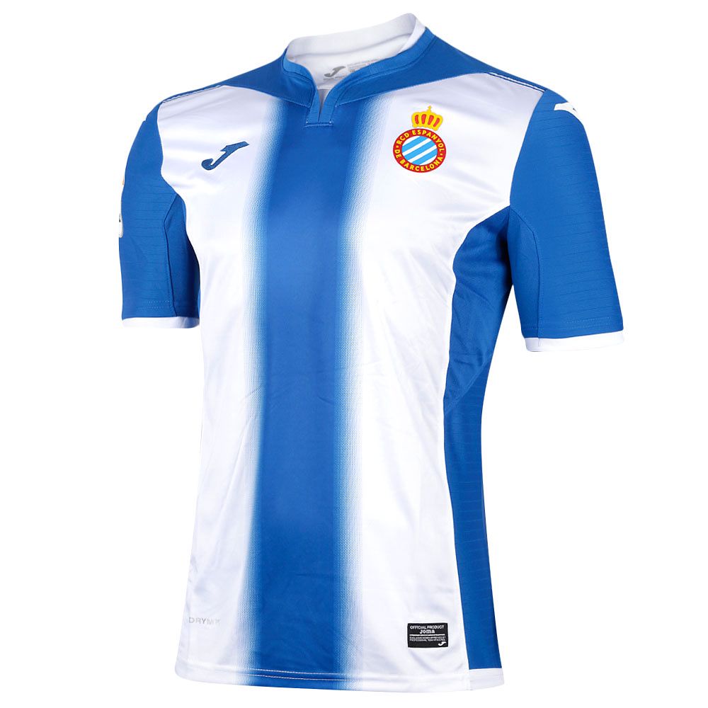 Camiseta 1ª RCD Espanyol 2016/2017 Blanco Azul - Fútbol Factory