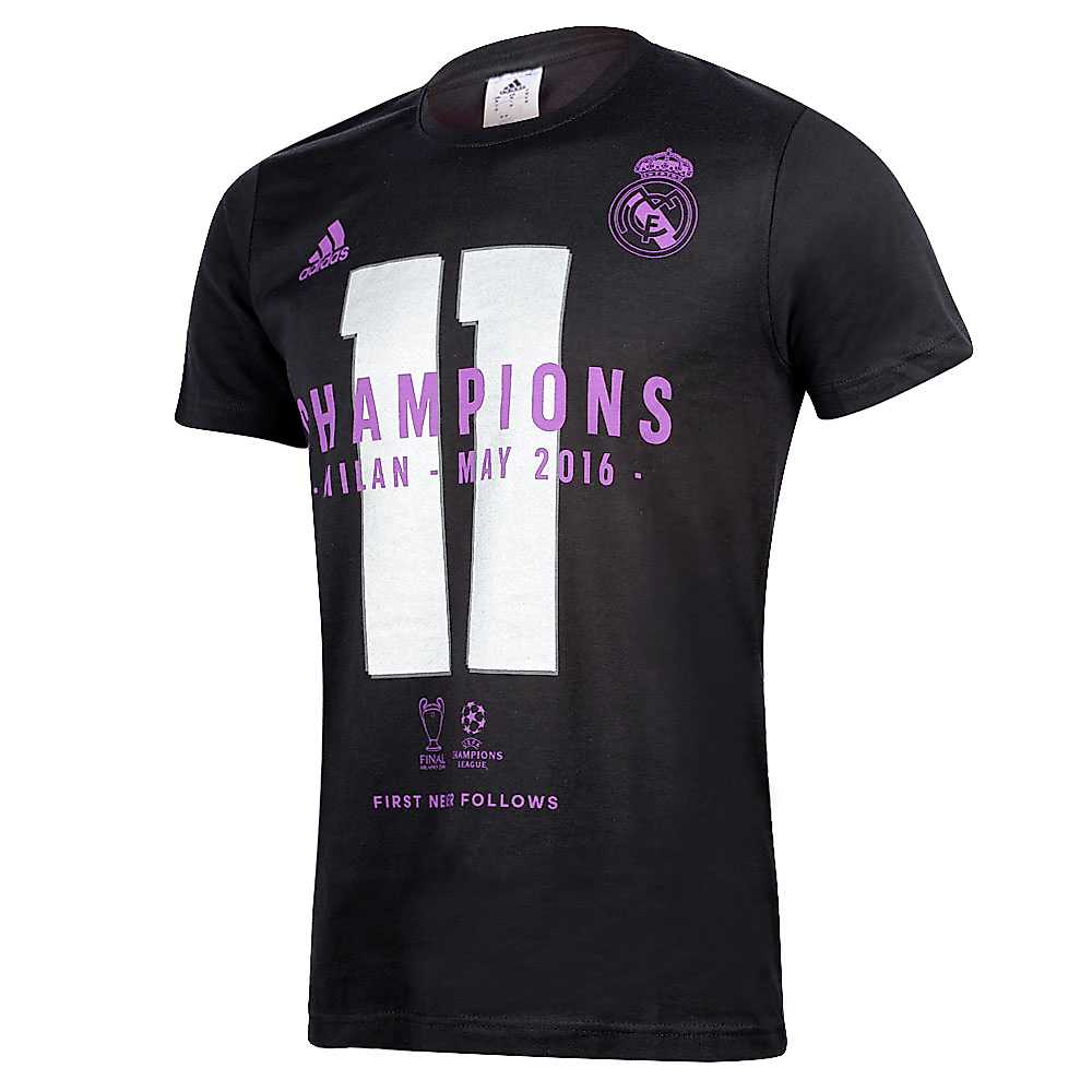 Camiseta Real Madrid Ganador UCL 2015/2016 Conmemorativa Negro - Fútbol Factory