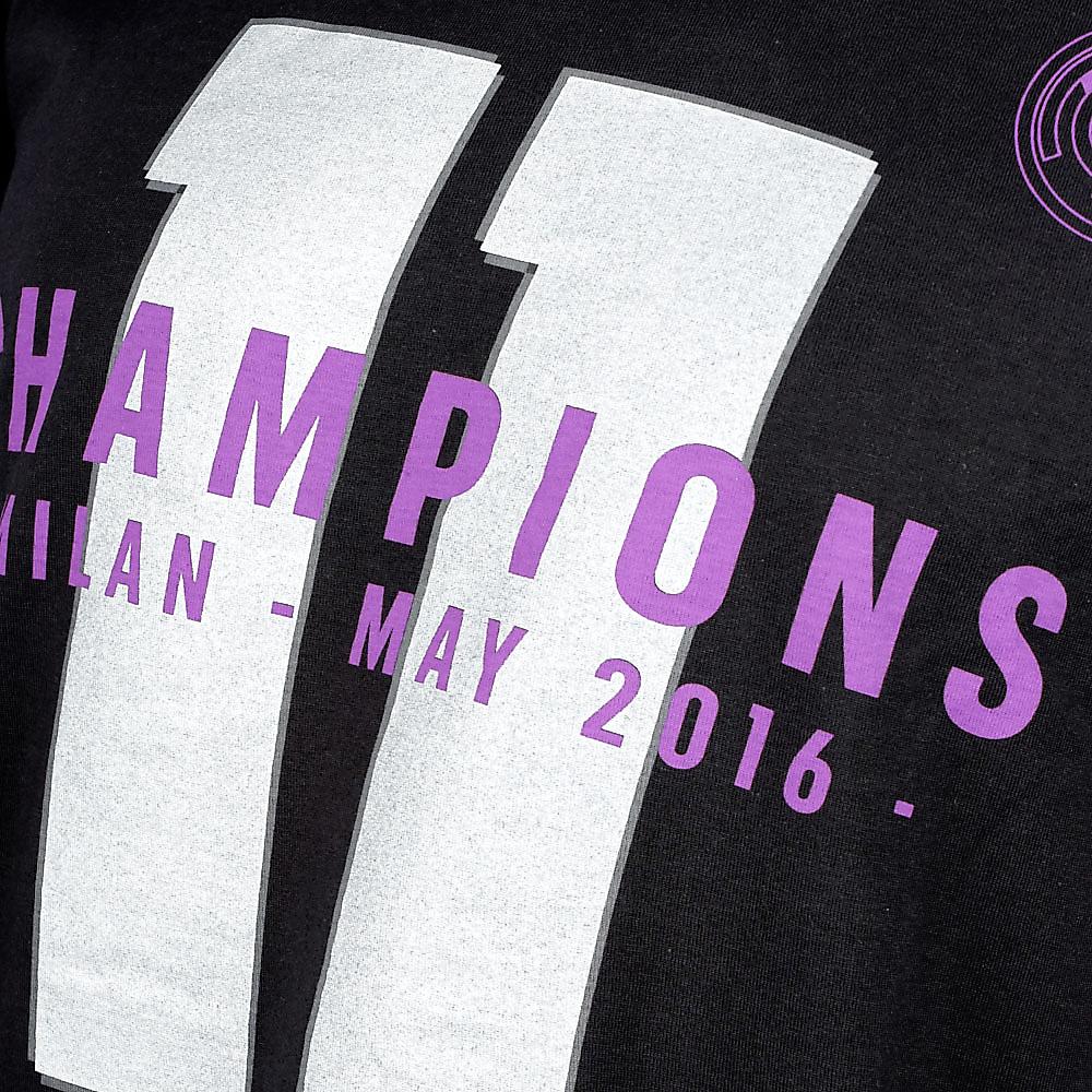 Camiseta Real Madrid Ganador UCL 2015/2016 Conmemorativa Negro - Fútbol Factory