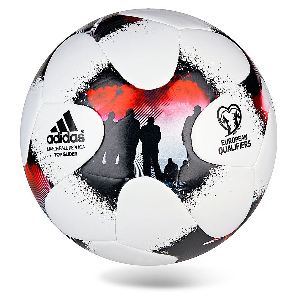 Balón de Fútbol 7 European Qualifier Glider 2017/2018 Blanco - Fútbol Factory