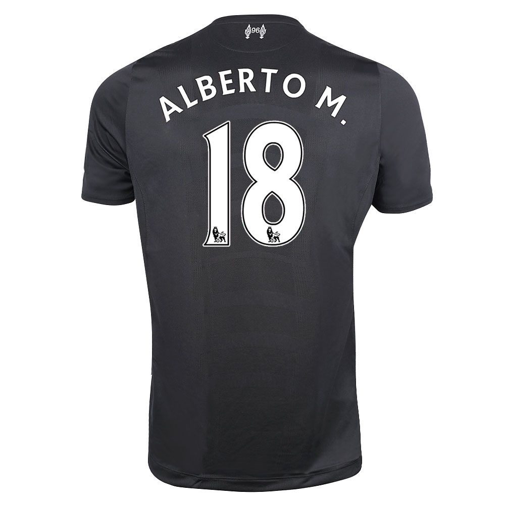 Camiseta 2ª Liverpool 2016/2017 Moreno Negro - Fútbol Factory