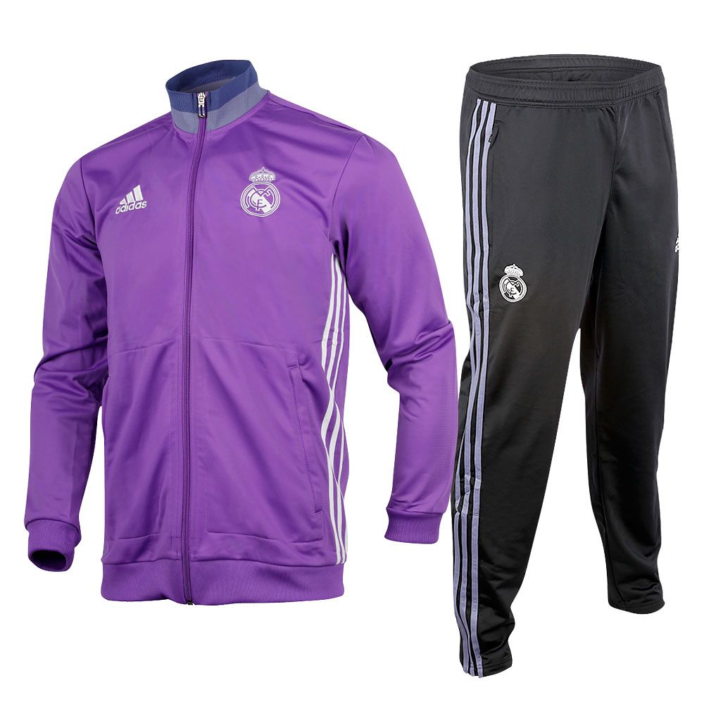 Chándal de Paseo Real Madrid 2016/2017 Morado - Fútbol Factory