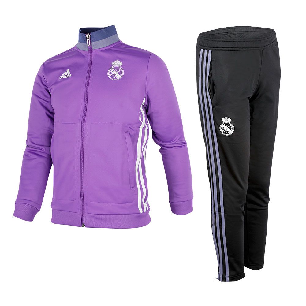 Chándal de Paseo Real Madrid 2016/2017 Junior Morado - Fútbol Factory
