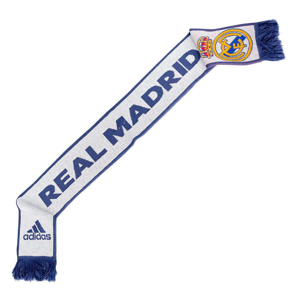 Bufanda Real Madrid 2016/2017 Tres Bandas Blanco Azul - Fútbol Factory