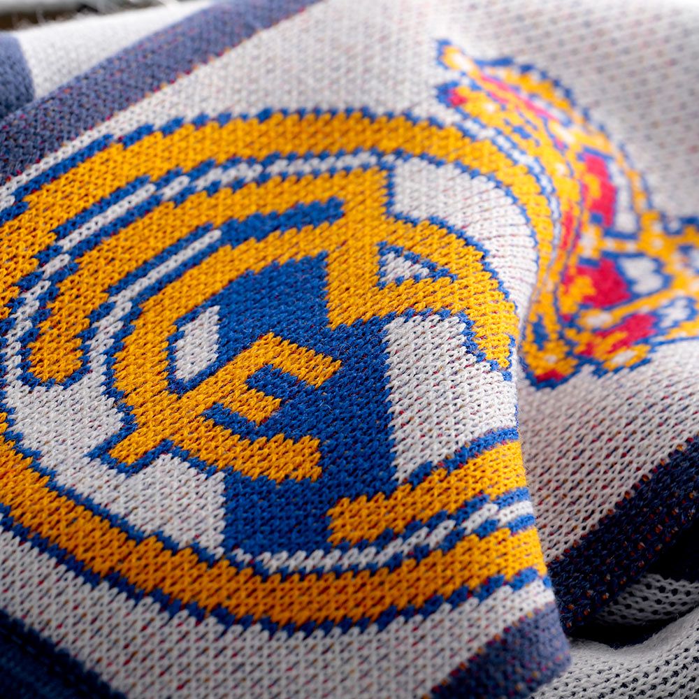 Bufanda Real Madrid 2016/2017 Tres Bandas Blanco Azul - Fútbol Factory