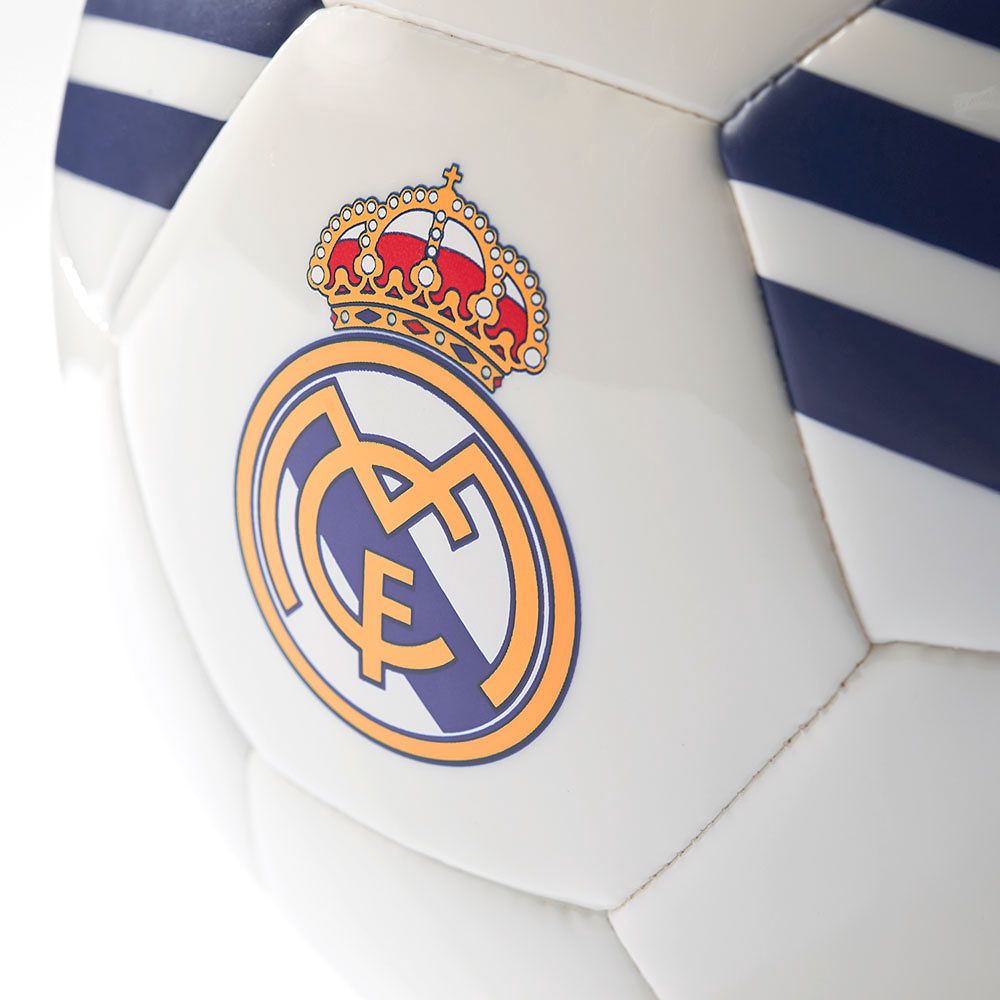 Balón de Fútbol 11 Real Madrid 2016/2017 Blanco Azul - Fútbol Factory